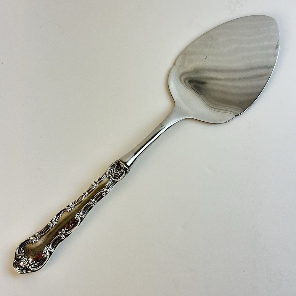 Gorham Strasbourg Sterling Silver Handle Stainless Steel Pastry / Pancake Server